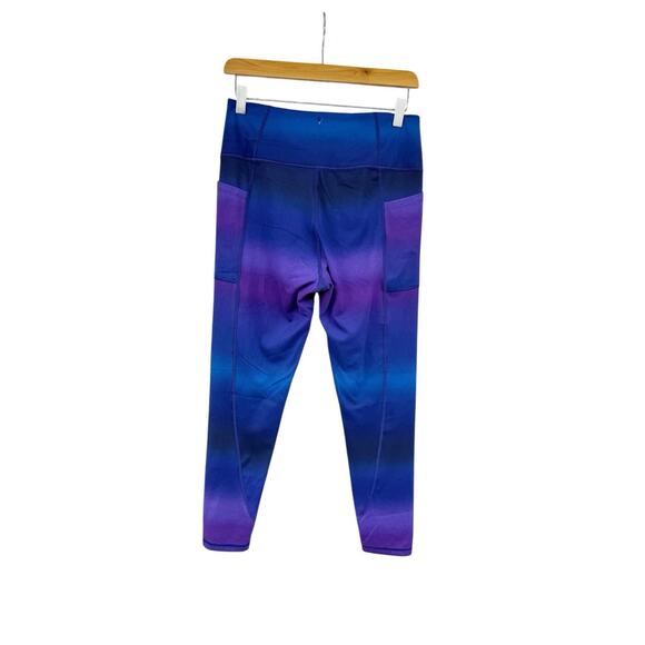 Victoria’s Secret On Point Flow Leggings Purple Galaxy Print Womens Size 12 - Picture 2 of 6